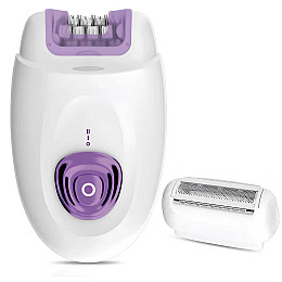 Епілятор бездротовий акумуляторний жіночий Sonifer 2in1 SF-9595 з 2 насадками Білий