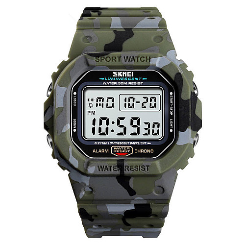 Годинники наручні Skmei 1471 Camouflage Green 1471CMGN (17141-hbr)