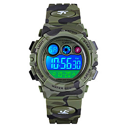 Часы наручные детские Skmei 1547 Camouflage Green 1547CMGN (17145-hbr)