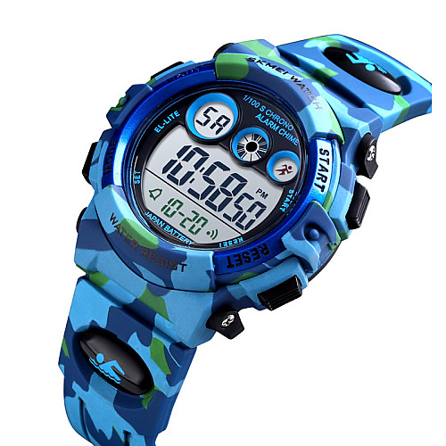 Часи наручні дитячі Skmei 1547 Camouflage Light Blue 1547CMLTBU (17147-hbr)