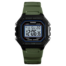 Часи наручні Skmei 1496 Army Green 1496AG (17143-hbr)