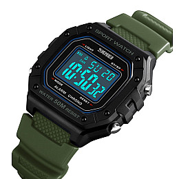 Часи наручні Skmei 1496 Army Green 1496AG (17143-hbr)