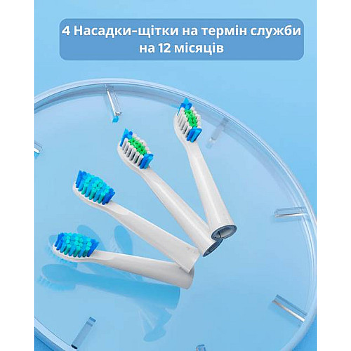 Насадки для зубной щетки Bitvae D2/E11 4 шт White