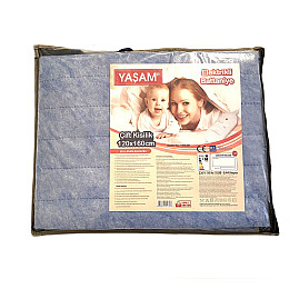 Электрическая двуспальная простынь YASAM 120х160 см Голубой (YM2301-03)