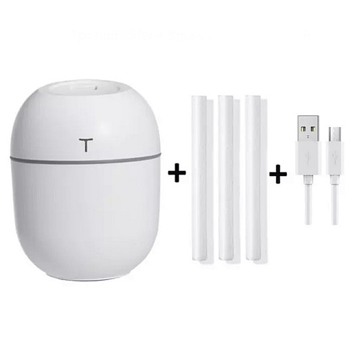 Ультразвуковий міні-увлажнювач повітря OEM HUMIDIFIER з дифузором USB 10х7х5 см 220 мл Білий (HT0001)