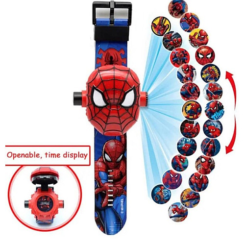 Детские наручные часы с проекцией Takara Tomy Человек паук Сине-красный (484492629)