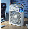 Настільний вентилятор No Brand з зволожувачем повітря Air Cooler Fan з USB та LED підсвіткою 21x26x9 см Білий (2104618501)