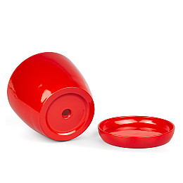 Горщик для рослини Зелена сотка Сонет преміум 2 л Червоний (000004512)