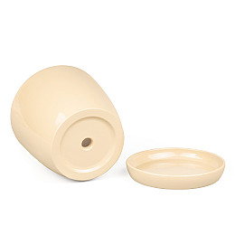 Вазон Зеленая сотка Сонет преміум 15 х 15 см Бежевий (000004506)