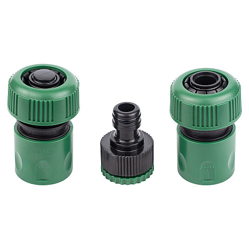 Набір конекторів 1/2" + адаптер в/р 1/2"×3/4" для шланга 3/4" GRAD (5016165)