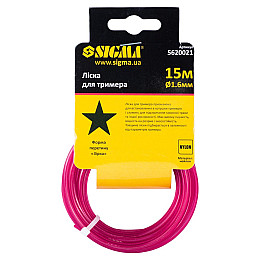 Леска Sigma для триммера звезда Ø1.6мм 15м (5620021)