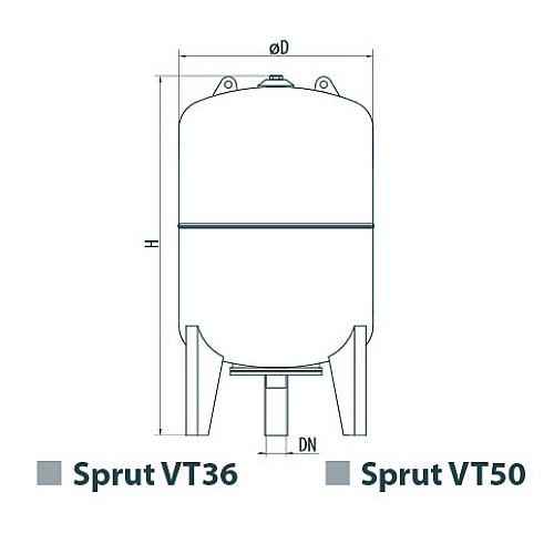 Расширительный бак Sprut VT 50 7910