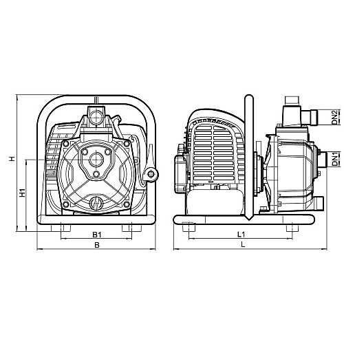 Мотопомпа Насоси+Обладнання Garden MP25-8 mini 10303