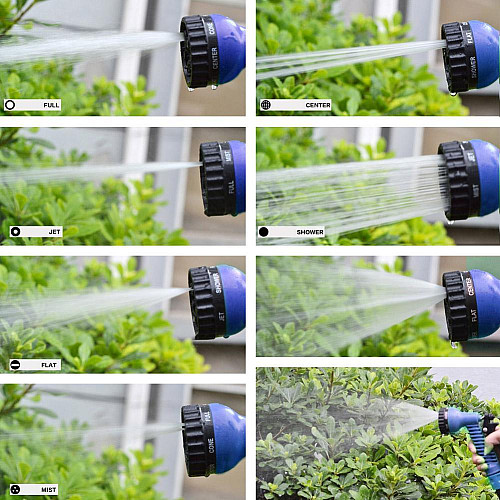 Шланг для поливу компактний розтягуючийся Magic Hose V-HOSE PRO 15m/50ft Синій