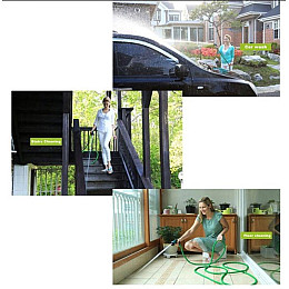 Шланг для полива компактный растягивающийся MAGIC HOSE 22.5m/75ft Зеленый