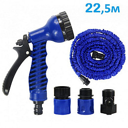 Шланг для полива компактный растягивающийсяMagic Hose 22,5m/75ft стрейтч шланг Синий