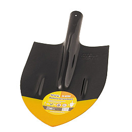 Лопата штикова MASTERTOOL 210х290х405 мм чорнo-жовта фарбування 0.7 кг 14-6255