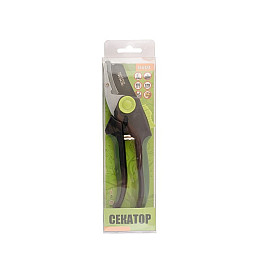 Секатор садовий MASTERTOOL 200 мм ручки ABS+TPR лезо Mn65+тефлон наковальня 14-6124