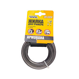 Леска для триммера MASTERTOOL армированная 2.00 мм 15 м "квадрат" 19-1320