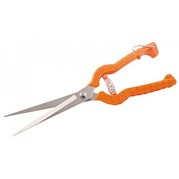 Секатор садовий MASTERTOOL виноградний 240 мм з пластиковими ручками лезо НЕРЖ 14-6115
