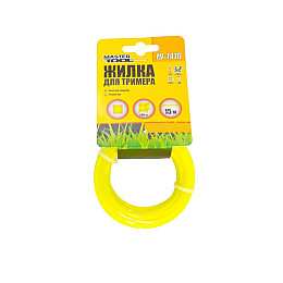 Леска для триммера MASTERTOOL 1.65 мм 15 м "квадрат" 19-1416