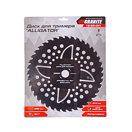 Диск для триммера GRANITE "ALLIGATOR" 255х25.4х40Т с победитовой напайкой закаленный 19-25-041