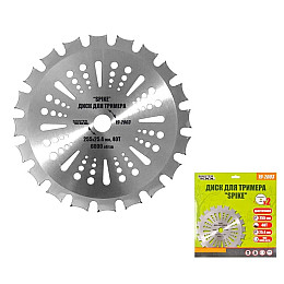 Диск для триммера MASTERTOOL "SPIKE" 255х25.4х40Т з побідитовою напайкою 19-2003