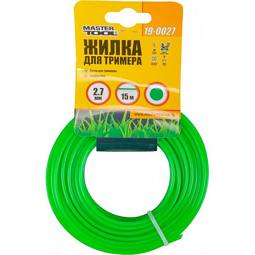 Леска для триммера MASTERTOOL 2.70 мм 15 м "круг" 19-0027