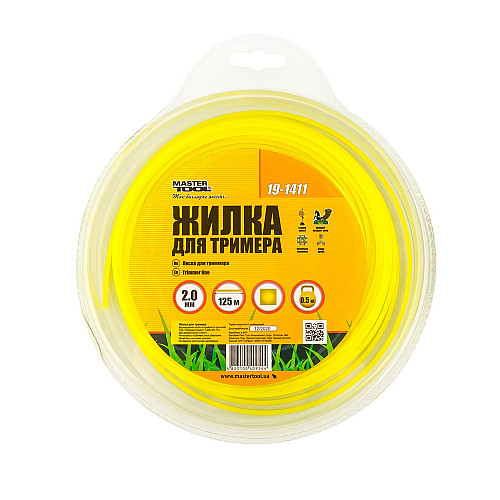 Леска для триммера MASTERTOOL GM Квадрат 2.00 мм 125 м (19-1411)