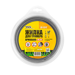 Леска для триммера MASTERTOOL GM Квадрат армированный 2.40 мм 82 м (19-1312)