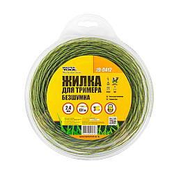 Леска для триммера MASTERTOOL GM Spiral square 2.40 мм 131 м (19-0412)