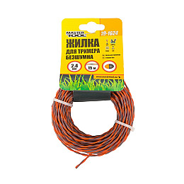 Леска для триммера MASTERTOOL GM Spiral 2.40 мм 15 м (19-1624)