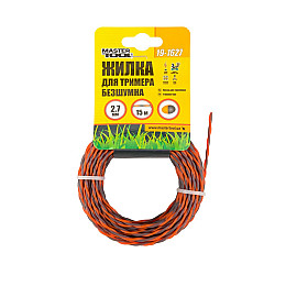 Леска для триммера MASTERTOOL GM Spiral 2.70 мм 15 м (19-1627)