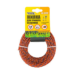 Леска для триммера MASTERTOOL GM Spiral 3 мм 15 м (19-1630)