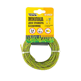 Леска для триммера MASTERTOOL GM Spiral sqare 2.40 мм 15 м (19-0424)
