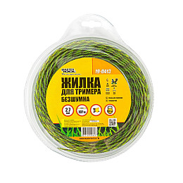 Леска для триммера MASTERTOOL GM Spiral square 2.70 мм 107 м (19-0413)