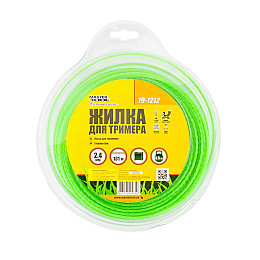 Леска для триммера MASTERTOOL GM Квадрат крученый 2.40 мм 131 м (19-1212)
