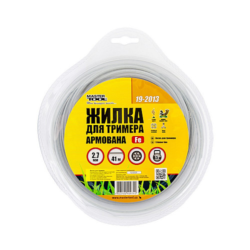 Леска для триммера MASTERTOOL GM Корд с сердечником 2.70 мм 41 м (19-2013)