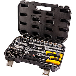Набор насадок торцевых MASTERTOOL CrV 1/4"-1/2" 72 шт (78-5072)