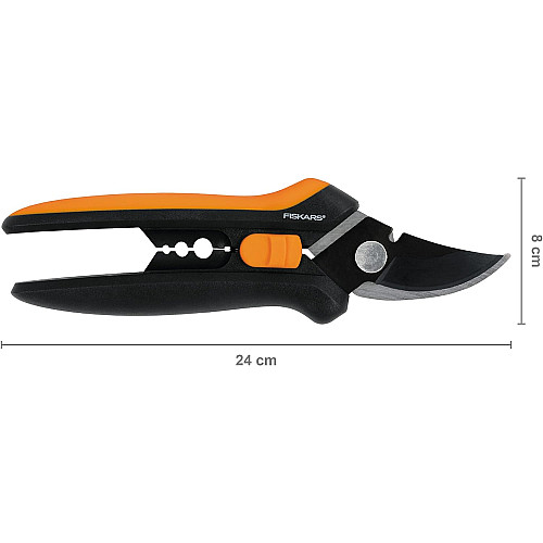 Секатор плоскостной для цветов Fiskars Solid SP14 (1051601)