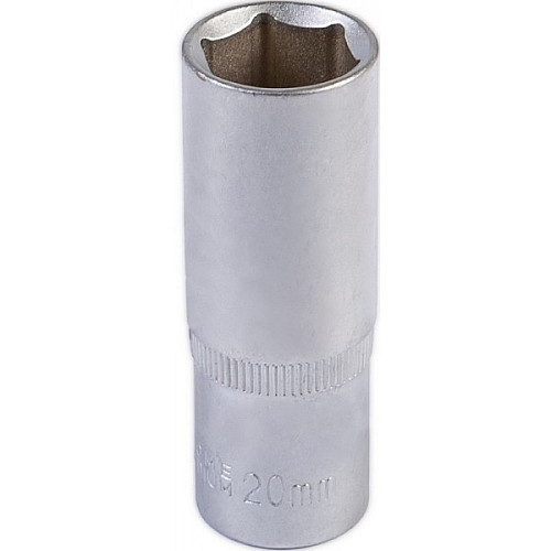 Насадка торцевая 6-гранная удлиненная 1/2 20 мм CRV MASTERTOOL GM (78-0520)