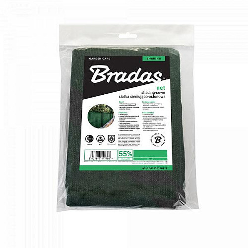 Сітка для затінення захисна 55% 60 г/м² 2x10m Bradas