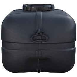 Бочка 100 л прямоугольная непищевая черная ПластБак