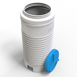 Бочка 100 л вузька вертикальна ЄвроПласт