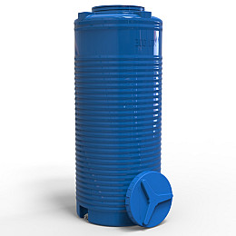 Бочка 300 л вузька вертикальна двошарова Європласт