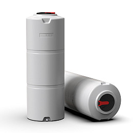 Бочка пластиковая 2000л вузька біла харчова Viger