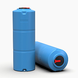 Бочка пластикова 2000л вузька блакитна харчова Viger