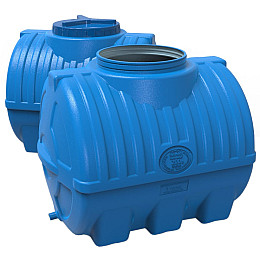 Бочка пластиковая 200л харчова горизонтальна трьохшарова Рото Європласт