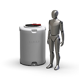 Бочка пластикова 500л біла харчова Viger