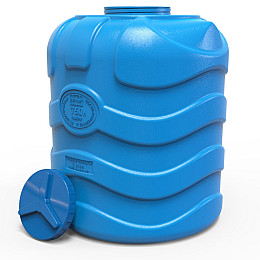 Бочка пластиковая 750л вертикальна трьохшарова харчова Рото Європласт